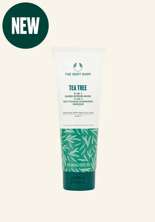 Tea Tree 3-in-1 Wash, Scrub & Mask
